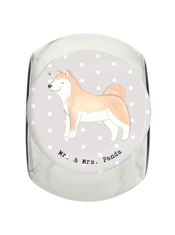 Mr. & Mrs. Panda Futterdose Akita Inu Moment ohne Spruch in Grau Pastell