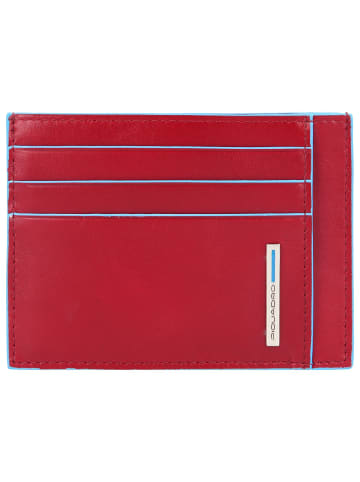 Piquadro Blue Square Kreditkartenetui RFID Leder 11,5 cm in red