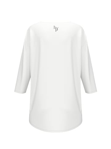 Betty Barclay Oversize-Shirt mit V-Ausschnitt in White/Grey