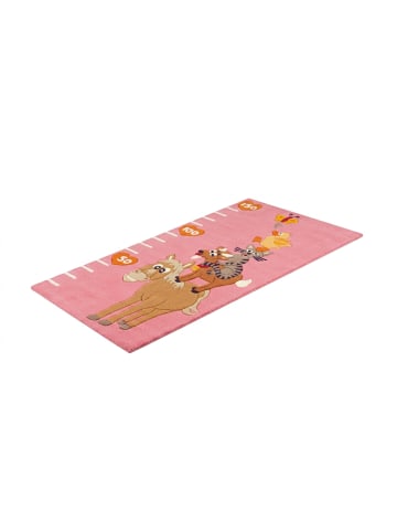 Arte Espina Wohnzimmer Teppich – Kurzflorteppich Joy 4168 75 x 160 cm in rosa - rechteckig