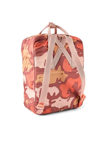 FJÄLLRÄVEN Kanken Daypack 38 cm in chalkrose-hidden animals