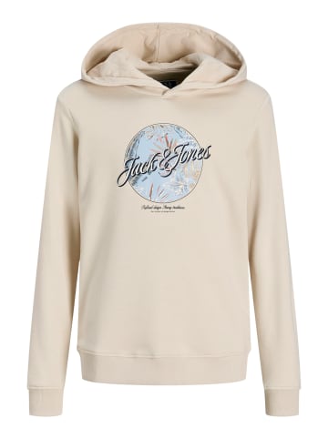 JACK & JONES Junior Hoodie 'Honolulu' in beige