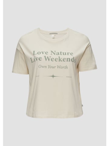 QS T-Shirt in 05D0_beige