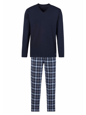 s.Oliver Pyjama in marine-kariert