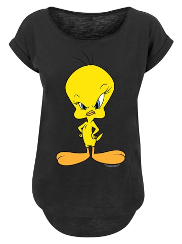 F4NT4STIC Long Cut T-Shirt Looney Tunes Angry Tweety in schwarz