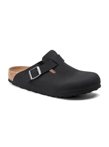 Birkenstock Clogs Boston Vegan in Schwarz