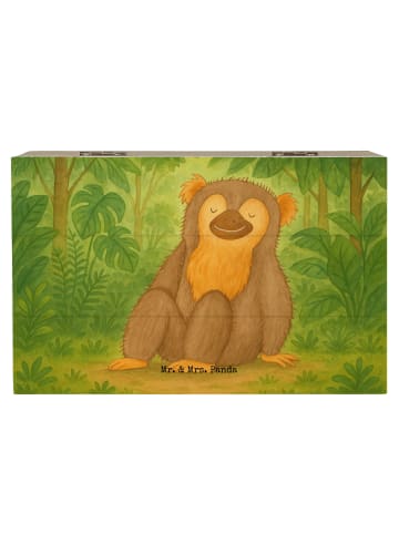 Mr. & Mrs. Panda Geschenkbox Affe Design ohne Spruch in Weiß