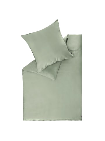 Schöner Wohnen Kollektion Satin Bettwäsche PLAIN in Grün