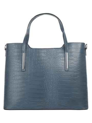Cluty Handtasche echt Leder in blau