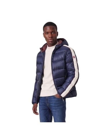 Blau Polyamid Lange Jacke