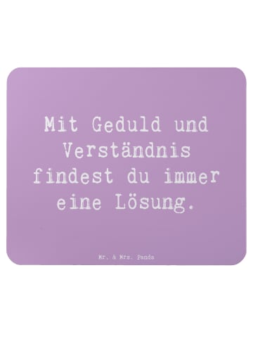 Mr. & Mrs. Panda Mousepad Spruch Konflikte friedlich lösen mit S... in Lavendeltraum