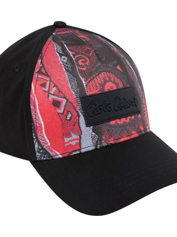 Carlo Colucci Baseball Cap Deanesi in Rot / Schwarz