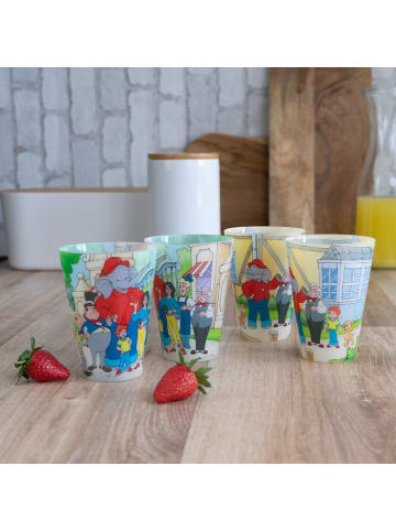 Geda Labels Trinkbecher Benjamin Blümchen Zoo 4er Set  in Gelb - 300 ml