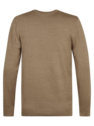 Petrol Industries Feinstrickpullover Steamboat in Braun
