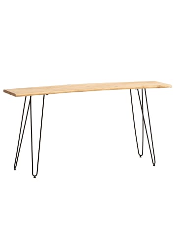 KADIMA DESIGN Schreibtisch 150x36x75 cm Massivholz / Metall Computertisch