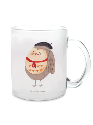 Mr. & Mrs. Panda Tasse Eule Frankreich ohne Spruch in Transparent