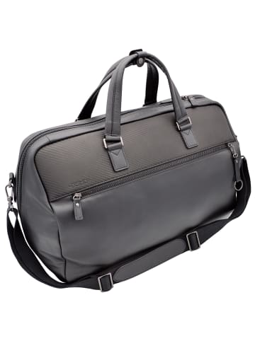 Jump Boston Weekender Reisetasche Leder 48 cm in black