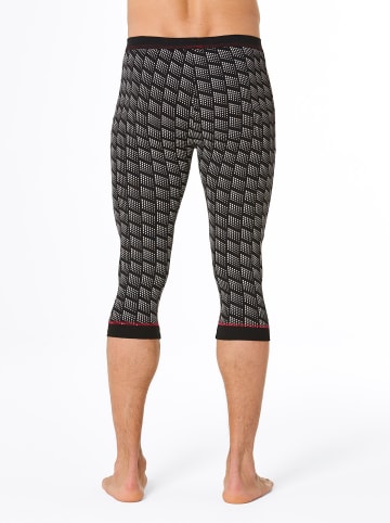 WITT WEIDEN Hose 3/4-lang in schwarz-bedruckt