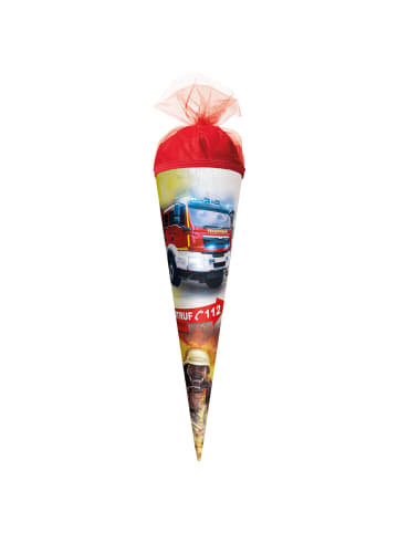 ROTH Geschenk-Schultüte klein Feuerwehr 50 cm in Rot