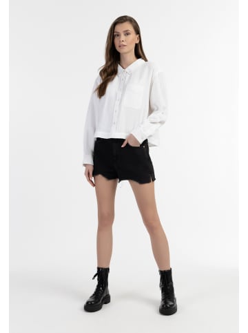 DreiMaster Damen Langarm Bluse in Weiss