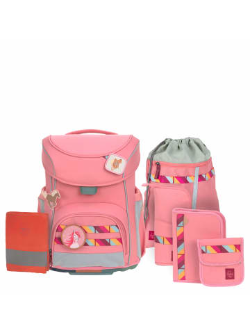 Lässig School Set Slim Unique - Schulranzen Set 7tlg. (Black) in Pink