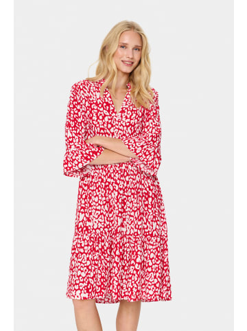 SAINT TROPEZ Kleid EdaSZ Casual fit in Crimson Leopard