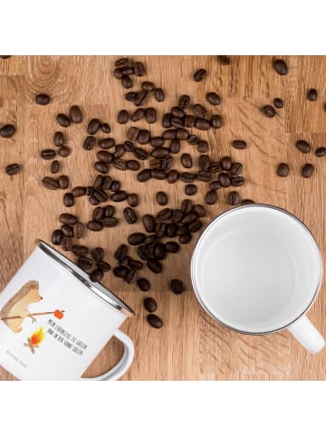 Mr. & Mrs. Panda Kaffeetasse Igel Grillen mit Spruch in Weiß