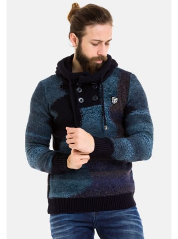 Cipo & Baxx Strickpullover in NAVYBLUE