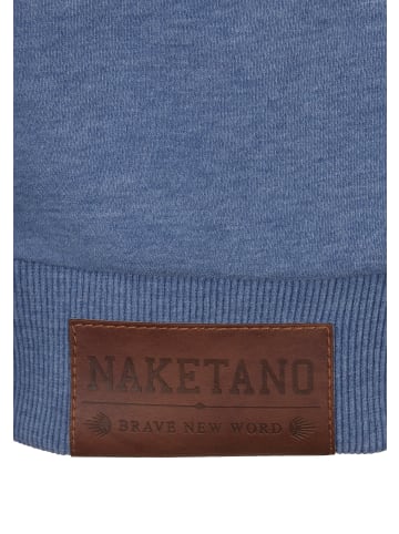 naketano Oversize-Sweatshirt Big Krokettenhorst 20 Blue Melange