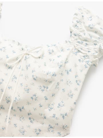 KOTON Bluse in Hellblau gemustert