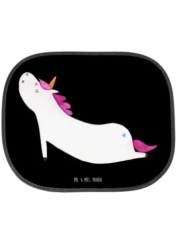 Mr. & Mrs. Panda Sonnenschutz Autoscheibe Einhorn Yoga ohne Spruch in Schwarz