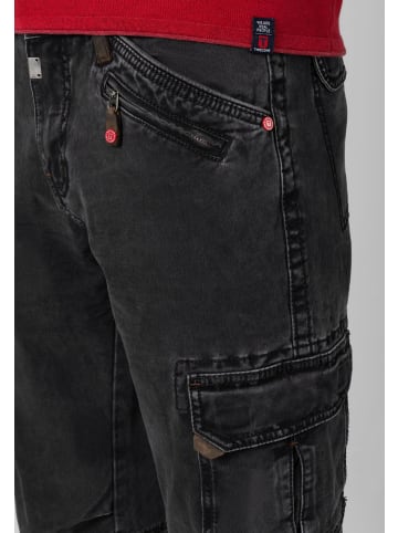 Timezone Cargo Denim Hose Slim Fit Stretch Jeans Regular BenTZ in Schwarz