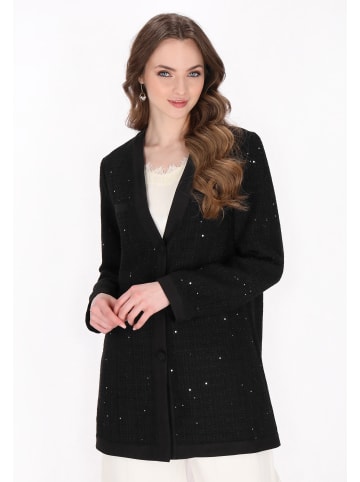 DreiMaster Klassik Women Coat in black glitter
