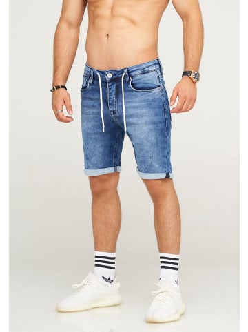 behype Jeans-Shorts MAKAY in Light Blue