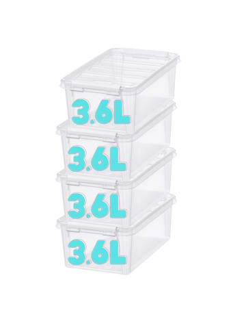 SmartStore 4er-Set Aufbewahrungsbox Classic Transparent 3.6L