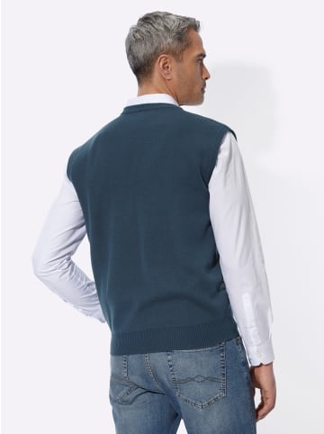 Sieh an! Pullunder in dunkelblau-gemustert