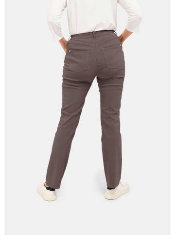 GOLDNER Perfekte Super-Stretch-Hose CARLA in taupe