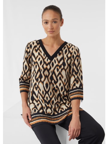 comma Bluse 3/4 Arm in Schwarz-mehrfarbig