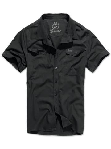 Brandit Hemd "Roadstar Shirt Short Sleeve" in Schwarz