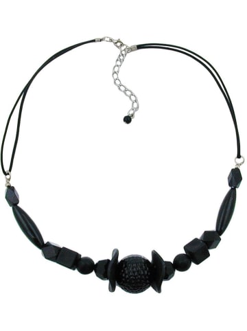 Gallay Kette Wabenperle schwarz 45 cm lang in schwarz