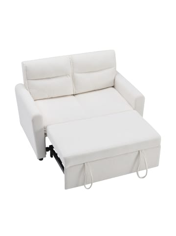 ABRIHOME 2er Faltbares Schlafsofa mit Schlaffunktion in Beige