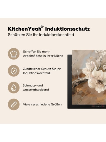 KitchenYeah Herdabdeckplatte Blüten