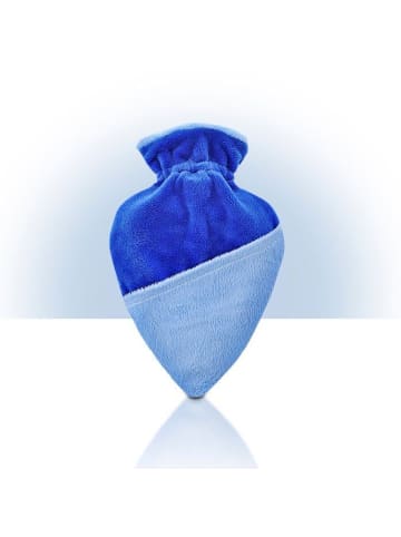 Reer Wärmeflasche mit Bezug ins Herzform blau in blau ab 0 Monate