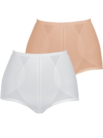 SUSA 2er Pack Miederhose Classics in Haut Weiss