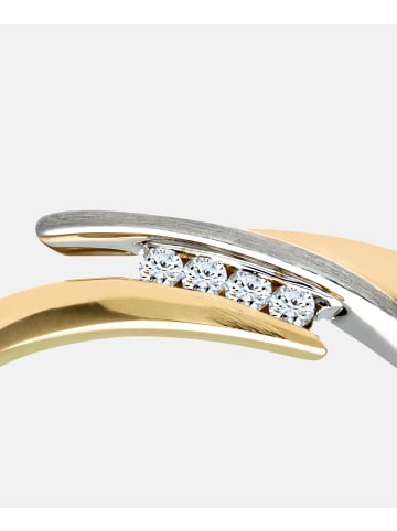 Diamant L'éternel Ring aus 375 Gelbgold mit Diamant
