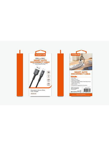 COFI 1453 Xssive Auto-Disconnect USB Typ-C Kabel 1m XSS-AD-AC in Schwarz