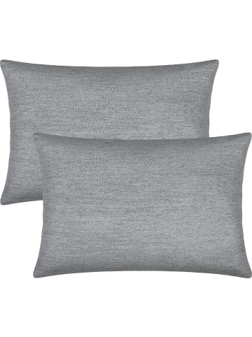 Erwin Müller Jacquard Kissenhülle 2er-Pack ja in silber
