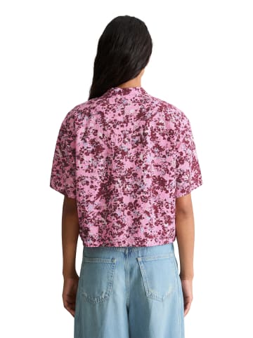Marc O'Polo DENIM Kurzarm-Bluse relaxed in Medium Pink