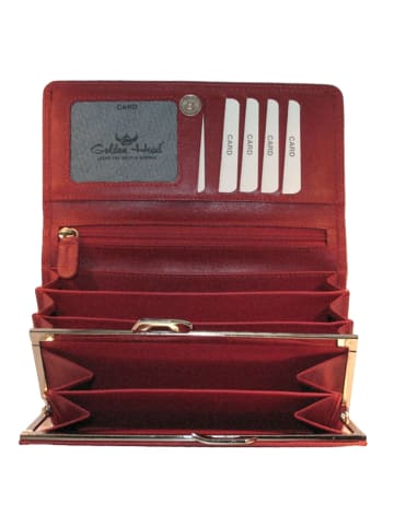 Golden Head Polo Geldbörse RFID Leder 17 cm rot