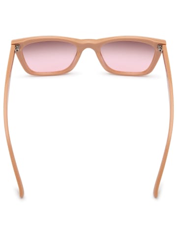 styleBREAKER Nerd Sonnenbrille in Rose / Braun-Rose Verlauf